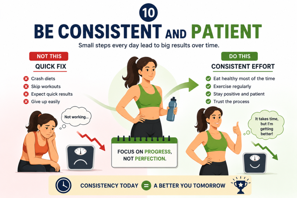 Be Consistent and Patient