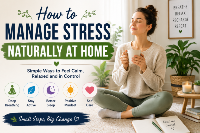 How to manage stress naturally at home
