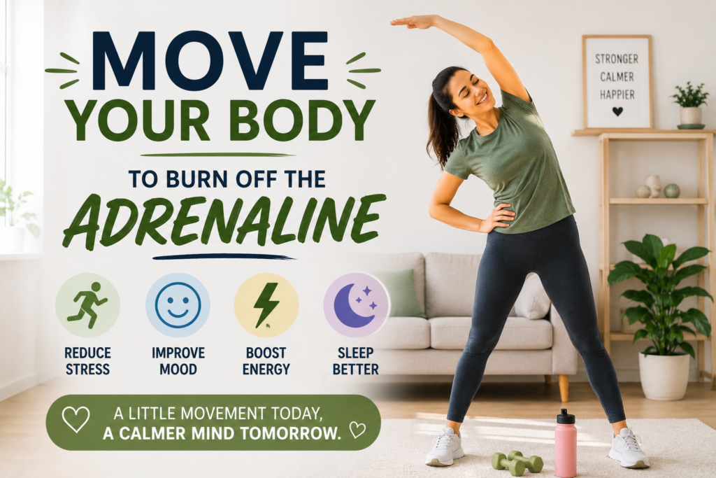  Move Your Body to Burn Off the Adrenaline