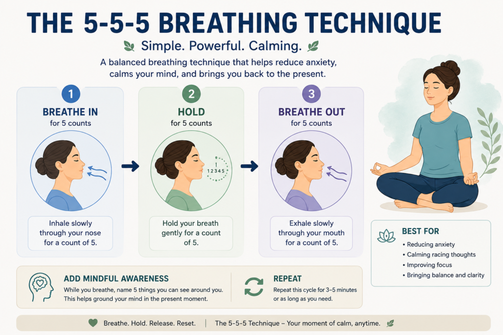 The 5-5-5 Breathing Technique