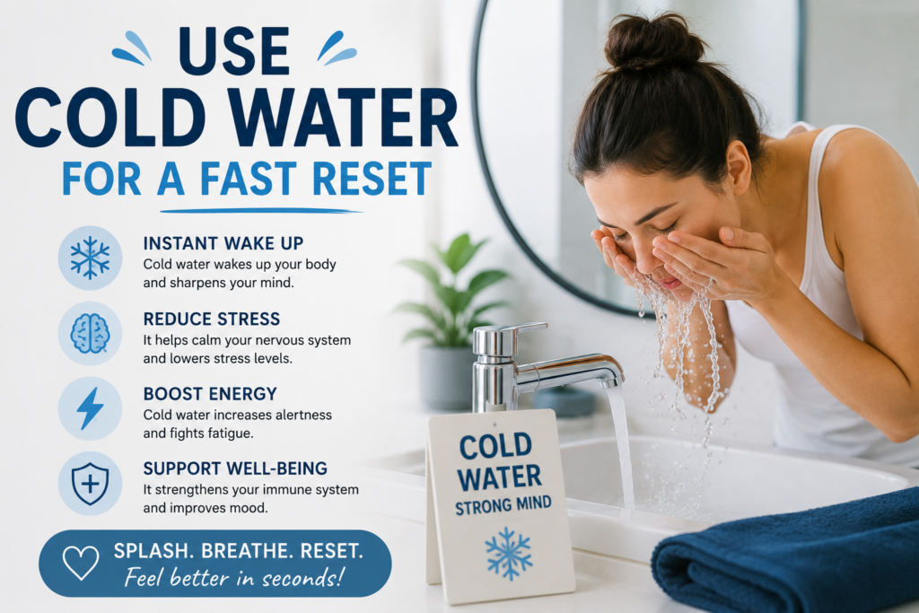 Use Cold Water for a Fast Reset