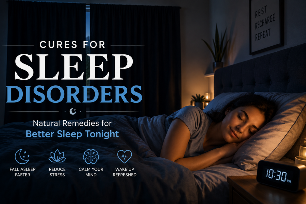 'cures for sleep disorders better sleep at night'