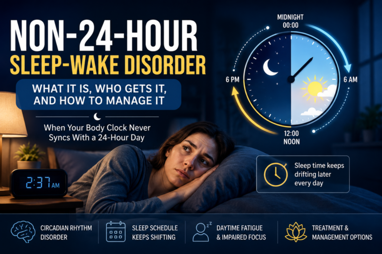 non-24 sleep wake disorder circadian rhythm diagram