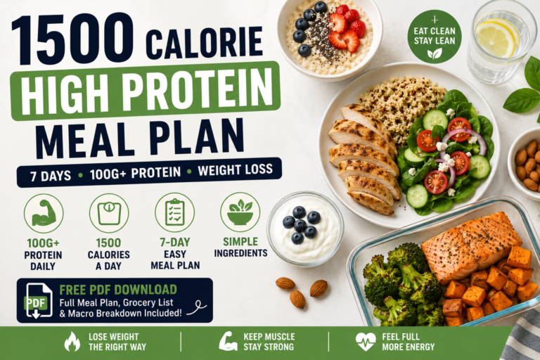 1500 calorie high protein meal plan