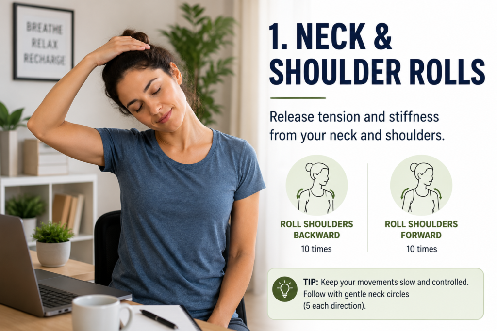 Neck and Shoulder Rolls